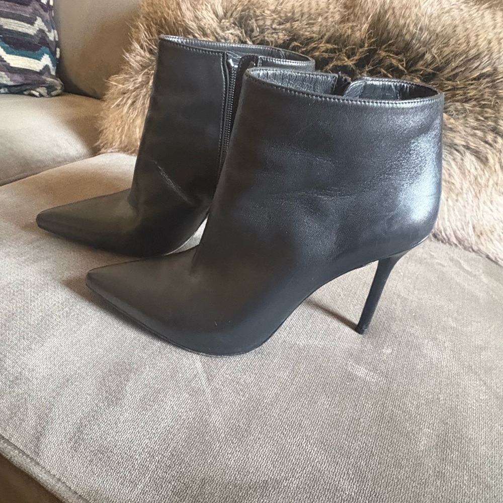 Stuart Weitzman Black Ankle Booties